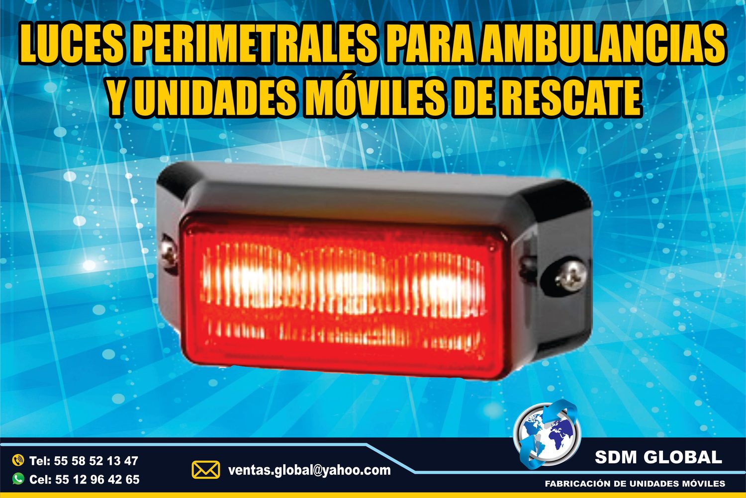Venta de Luces Perimetrales para Ambulancias de Traslado Tipo I, II